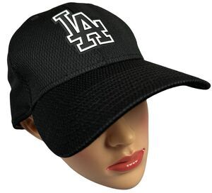 Los Angeles Dodgers Cap Hat Small Medium MLB Baseball 39Thirty New Era Black New